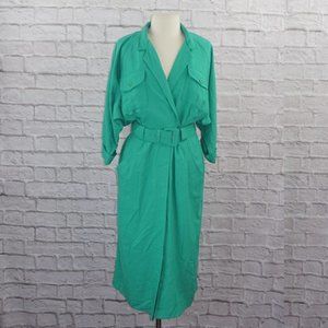 Vintage Green Belted Dress